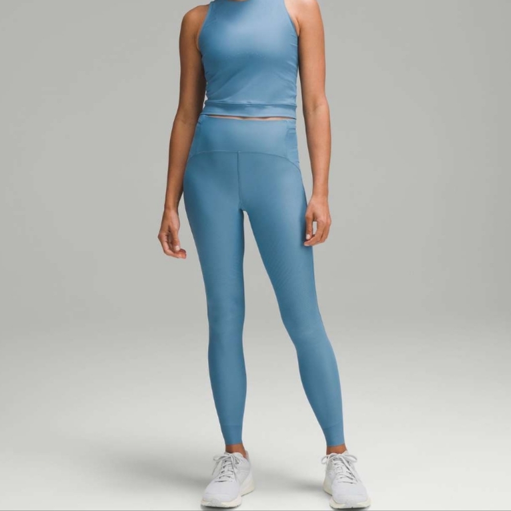NWT Lululemon SenseKnit High-Rise Running Tight 28, Utility Blue, Size 2